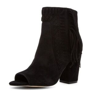 Rebecca Minkoff Iris Suede Fringe Ankle Booties